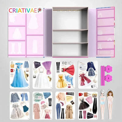 Styldoll Criativae - Muñeca para Vestir con Ropa Magnética