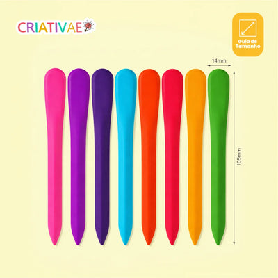 Crayones Limpios Criativae - Crayones Triangulares que No Manchan las Manos