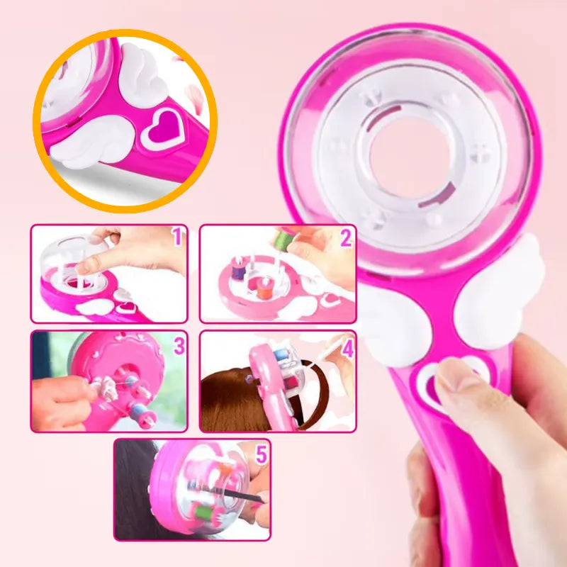 Juguete Decorador de Cabello Infantil con Hilos y Clips foto 6