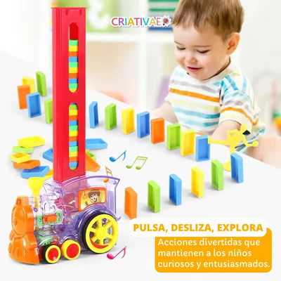 Juguete Educativo Infantil de Dominó Automático con Colores y Formas | CRIATIVAE foto 3