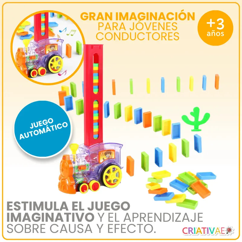 Juguete Educativo Infantil de Dominó Automático con Colores y Formas | CRIATIVAE