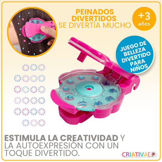 Aplicador Infantil de Brillos y Strass para el Cabello | CRIATIVAE