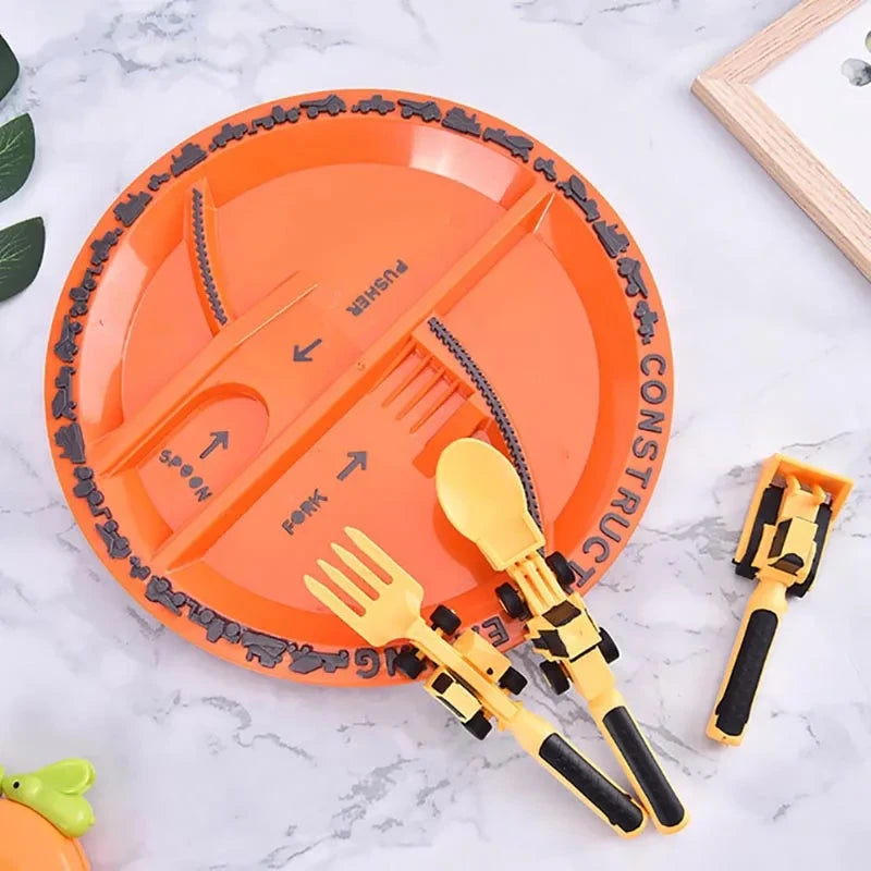 Juego de Alimentación Infantil Interactivo con Plato y Cubiertos | CRIATIVAE