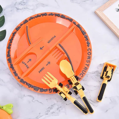 Juego de Alimentación Infantil Interactivo con Plato y Cubiertos | CRIATIVAE
