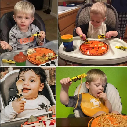 Juego de Alimentación Infantil Interactivo con Plato y Cubiertos | CRIATIVAE