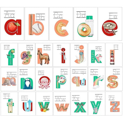 Kit Bilingüe Lit Letters para Aprender Inglés - Alfabetización con Tarjetas Mnemotécnicas y Fonética para Preescolares | CRIATIVAE