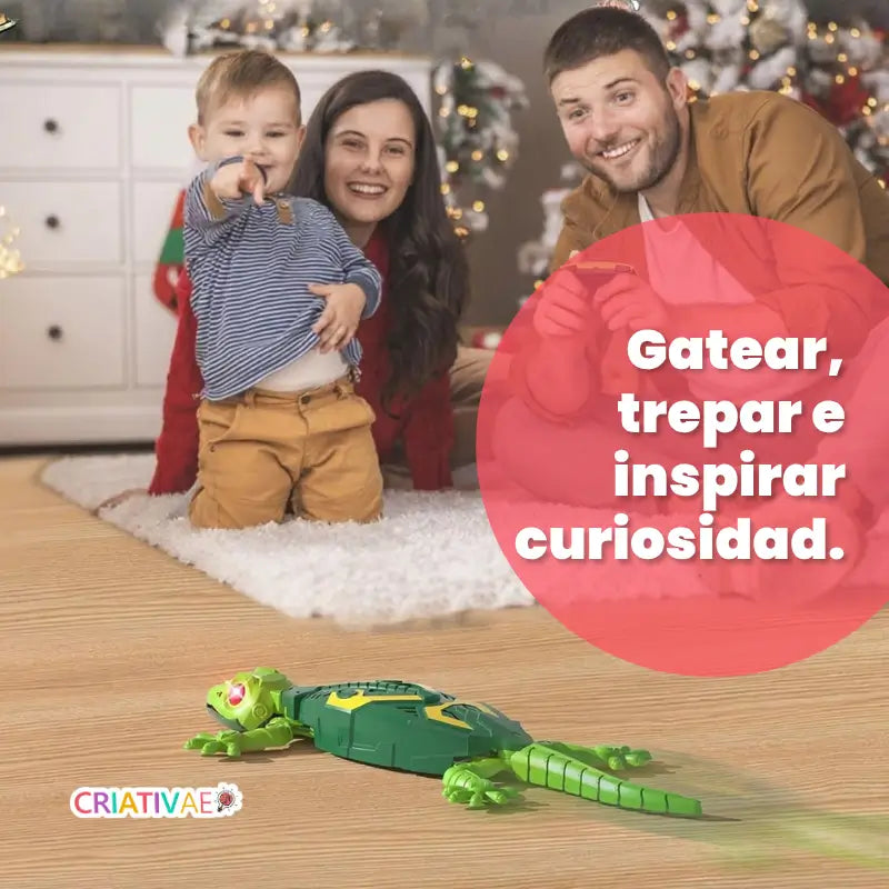 Lagarto Robótico Premium que Trepa Paredes – Juguete STEM Interactivo con Control Remoto | CRIATIVAE