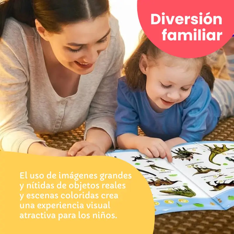 Libro de Sonidos - Mis Primeras Palabras en Inglés 300+ palabras, 13 temas y botones de sonido interactivos | CRIATIVAE