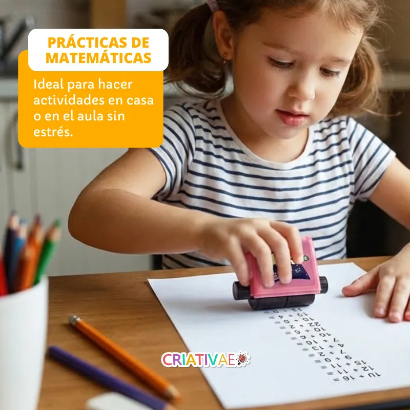 Kit Educativo de Matemáticas con 4 Carimbos Didácticos para Niños | CRIATIVAE foto 3