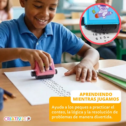 Kit Educativo de Matemáticas con 4 Carimbos Didácticos para Niños | CRIATIVAE