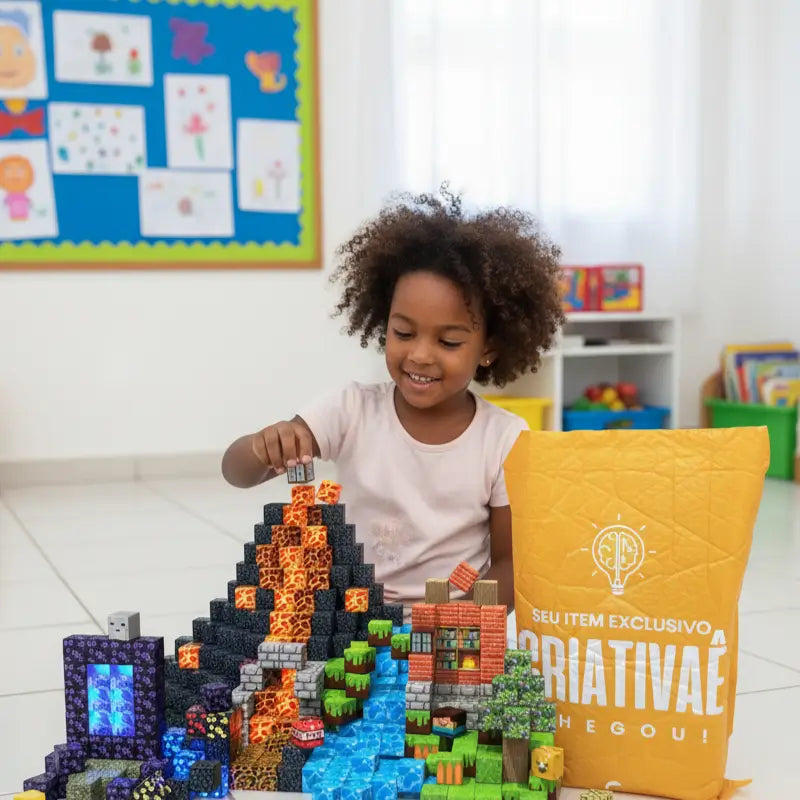 Set de 150 Bloques de Construcción Magnéticos – Juguete Educativo STEM para Niños 3-8 Años | CRIATIVAE