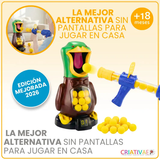 Juego de Tiro al Blanco Pato con Marcador Digital y Pistola de Aire | CRIATIVAE México