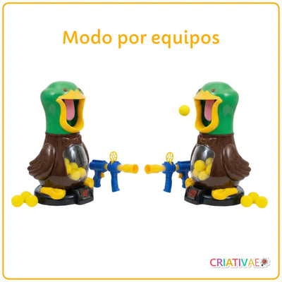 Juego de Tiro al Blanco Pato con Marcador Digital y Pistola de Aire | CRIATIVAE México Modo por equipos
