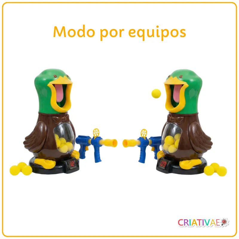 Juego de Tiro al Blanco Pato con Marcador Digital y Pistola de Aire | CRIATIVAE México Modo por equipos