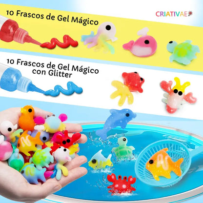 Magic Water Elf – Kit DIY de Criaturas Marinas Gelatinosas | 20 Colores STEM | CRIATIVAE