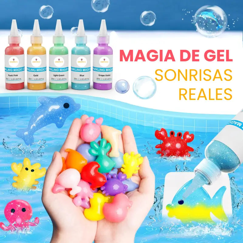 Magic Water Elf – Kit DIY de Criaturas Marinas Gelatinosas | 20 Colores STEM | CRIATIVAE