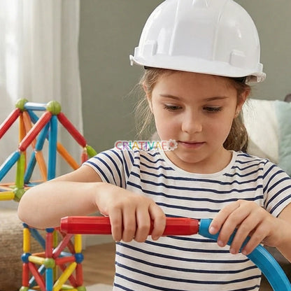Set de Construcción Magnética 3D CRIATIVAE - Juguete Educativo STEM para Niños