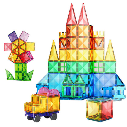 Assorted azulejos magnéticos y Marble Run Sets