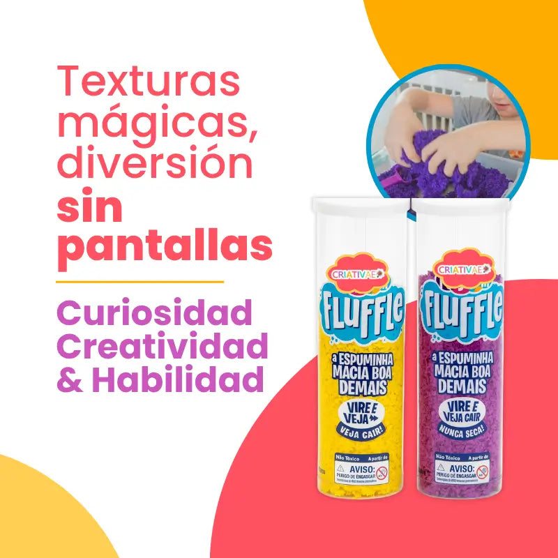 Pluffle Sensorial – Masa Sensorial Educativa para Niños 3+ | CRIATIVAE