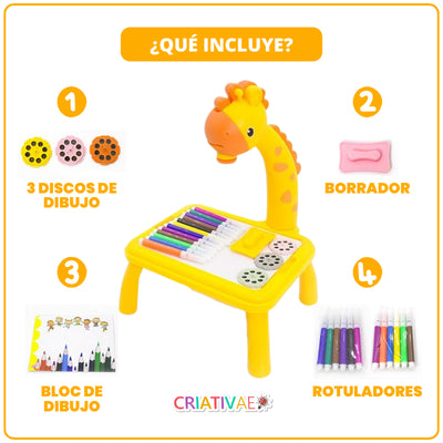 Mesa Proyector Chido para Dibujo Infantil | Pizarrón Mágico con Luz LED y 24 Diseños Chidos | Juguete Educativo Anti-Pantallas | CRIATIVAE foto 2