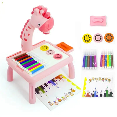 Mesa Proyector Chido para Dibujo Infantil | Pizarrón Mágico con Luz LED y 24 Diseños Chidos | Juguete Educativo Anti-Pantallas | CRIATIVAE Rosa