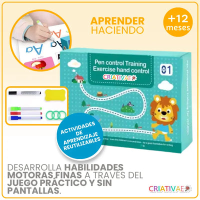 Libro Educativo Reutilizable para Niños – Motricidad Fina y Aprender Jugando | CRIATIVAE