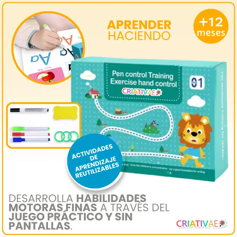 Libro Educativo Reutilizable para Niños – Motricidad Fina y Aprender Jugando | CRIATIVAE