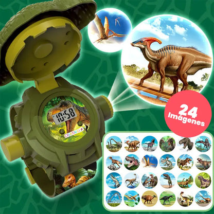 Reloj Proyector Infantil Dinosaurio 3 en 1 – Luz, Hora y Diversión | CRIATIVAE