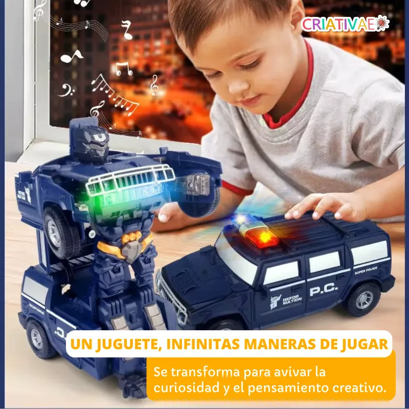 Juguete Educativo Transformable de Auto y Robot para Niños | CRIATIVAE foto 2