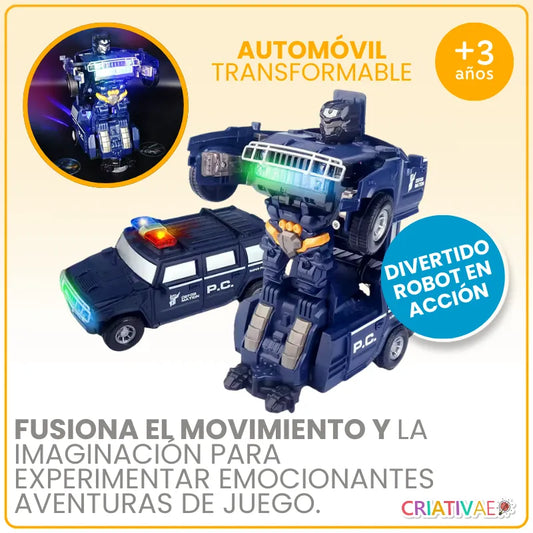 Juguete Educativo Transformable de Auto y Robot para Niños | CRIATIVAE