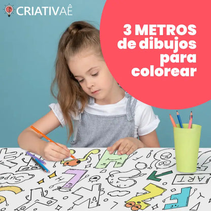 Rollo de Dibujo Infantil – 3 Metros de Creatividad | CRIATIVAE