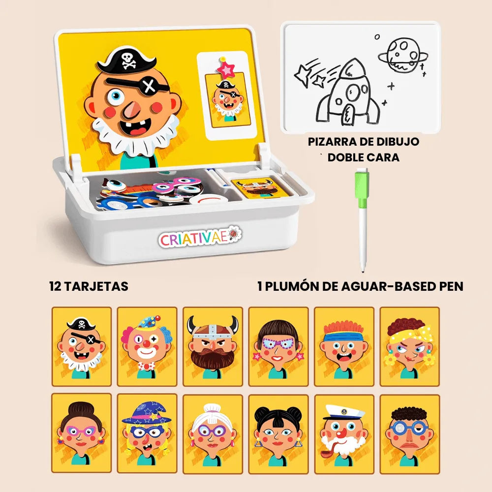Rompecabezas Magnético Creativo para Niños Expresiones