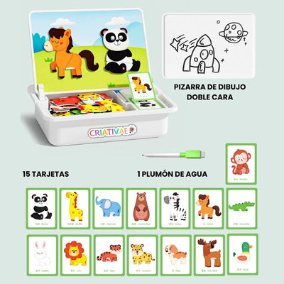 Rompecabezas Magnético Creativo para Niños Animales