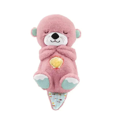 Peluche Calmante con Respiración para Bebés Nutria – Rosa