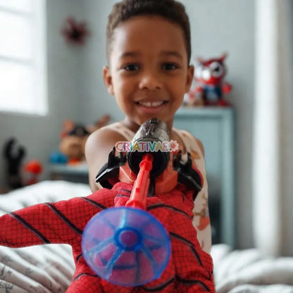 Lanzador de Telarañas Spider Shot - Set de Guante de Héroe y Dardos de Ventosa Suave | CRIATIVAE