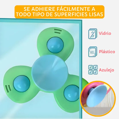 Set de Giradores de Succión para Bebé - Juguete Didáctico de Silicón para Silla Alta y Tina | CRIATIVAE