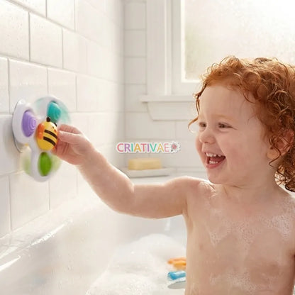 Set de Giradores de Succión para Bebé - Juguete Didáctico de Silicón para Silla Alta y Tina | CRIATIVAE