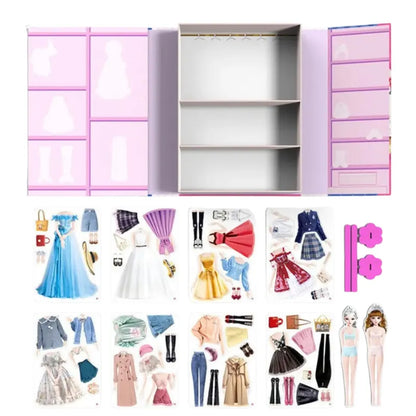 Set de Muñecas Magnéticas de Vestir - Juego de Moda con Imanes para Niños y Refrigerador | CRIATIVAE