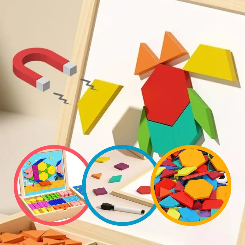 Tangram Magnético Educativo para Niños foto 3