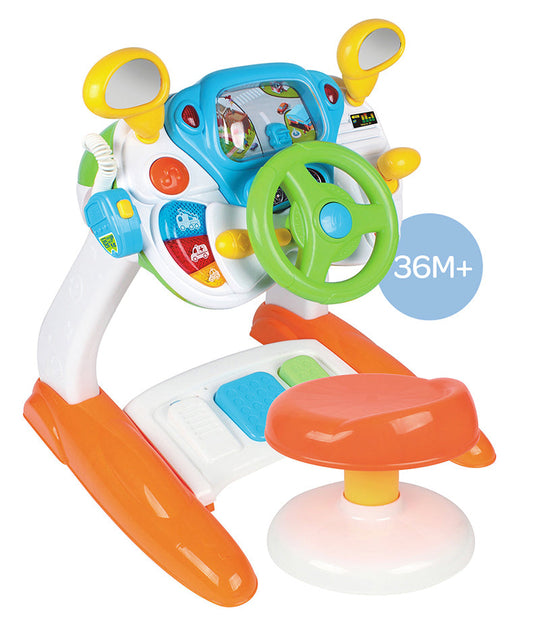 Interactivo Driving Simulator Juguete para Niños pequeños con Sonido Effects y Controls