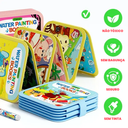 Libros de Pintura y Dibujo con Agua para Niños – Set Reutilizable de Actividades con Agua | CRIATIVAE