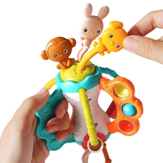 Animal-Themed De silicona Pull String Juguete