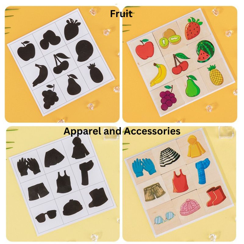 Colección de Rompecabezas de Asociación con Sombras