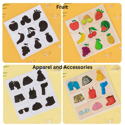 Colección de Rompecabezas de Asociación con Sombras