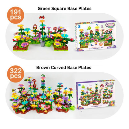 Create Your Own Flower Garden Construcción Juego - 191pc/322pc Options
