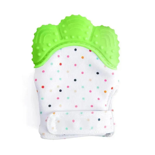 Happy Niños Green De silicona Mordedera Mitt