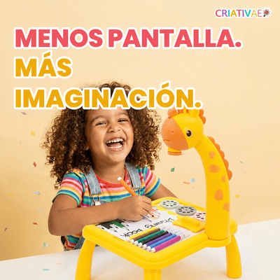 Menos pantalla, más imaginación: niña sonriendo con la Table Kids