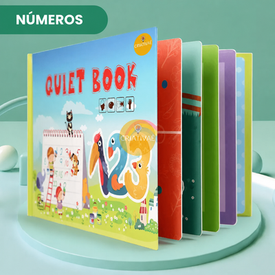 QuietBook tema Números – páginas interactivas de velcro