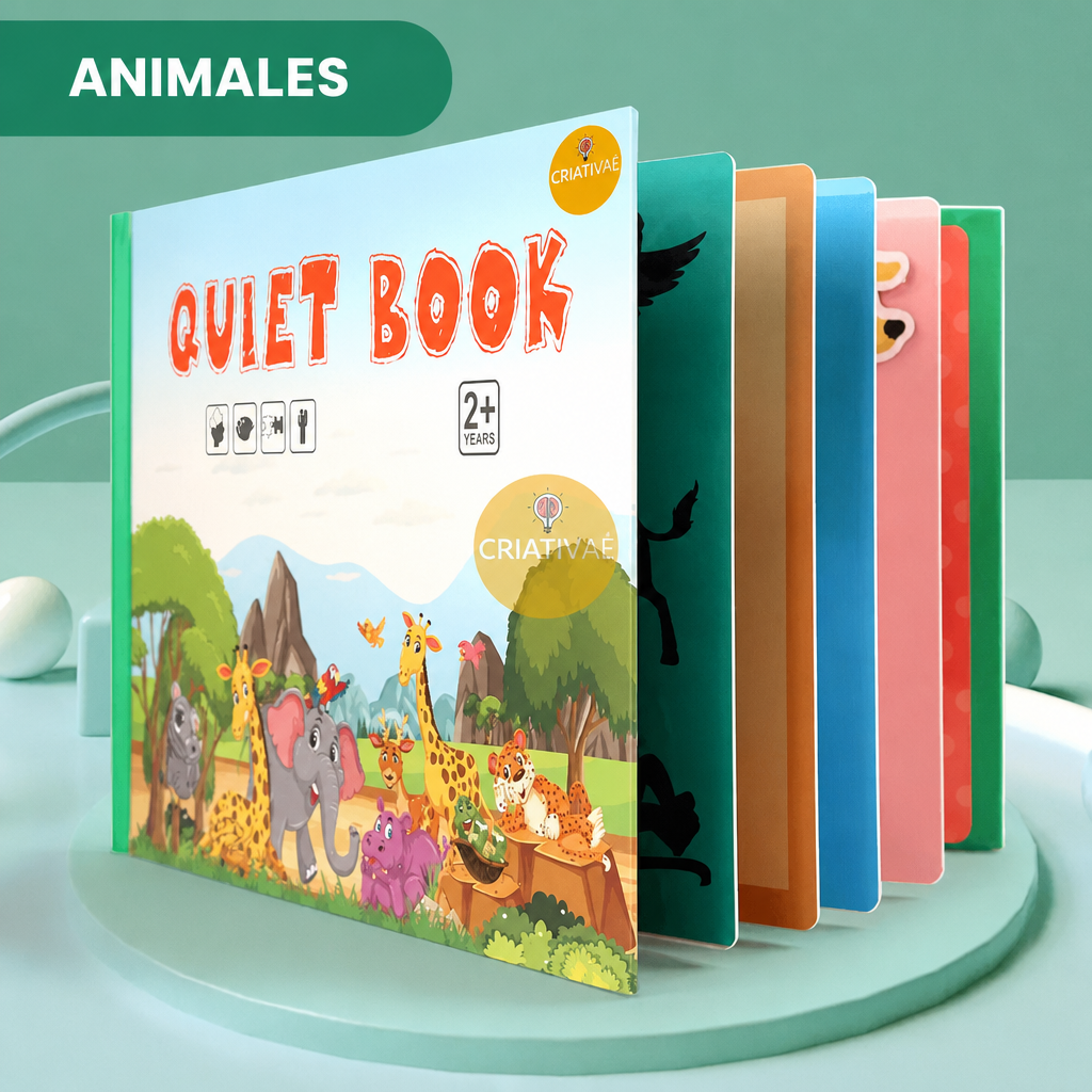 QuietBook tema Animales – páginas interactivas de velcro
