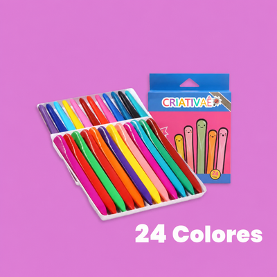 Crayones Limpios Criativae - Crayones Triangulares que No Manchan las Manos